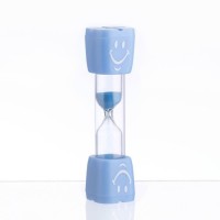 Песочные часы "Смайл" на 3 минуты, 9 х 2.3 см, голубые: 