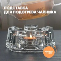 Подставка стеклянная для подогрева «Хрусталик», d=11 см: 