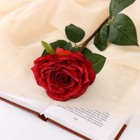 Цветы искусственные "Роза эстетик" 10х49 см, красный: 
