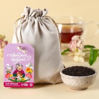 Чай чёрный «Любимой бабушке» в подарочном мешочке, вкус: ваниль и карамель, 100 г.: Цвет: Минимальная партия
1