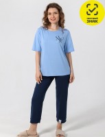 Комплект: Цвет: Производитель: ТМ ВиоТекс
Пол: ЖЕНСКИЙ
Полотно: кулирная гладь
Состав: хлопок 100%
Возраст: взросл
Костюм молодежный из трикотажного полотна «кулирка» в комбинации двух видов состоящий из футболки и бридж. Футболка - из гладкокрашенного полотна классического покроя, с короткими втачными рукавами, горловиной овальной формы, окантованной основным материалом. Полочка состоит из двух частей на одной из них принт, выполненный в технике «шелкографии». Бриджи - из полотна контрастного цвета, свободного покроя, с карманами в боковых швах и притачными манжетами. На одном из манжет настрочена декоративная тесьма.
Пол: Женщина
997.15 руб. - 46 ГОЛУБОЙ 997.15 руб. - 48 ГОЛУБОЙ 997.15 руб. - 50 ГОЛУБОЙ 997.15 руб. - 54 ГОЛУБОЙ