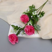 Цветы искусственные "Роза Амория" 7х62 см, ярко-розовый: 