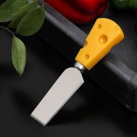 Нож для сыра Доляна Cheese, 13,5 см, цвет жёлтый: 