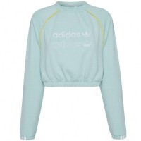 adidas Original Women Crop Sweatshirt FM2466: Цвет: Brand: adidas Material: 70% cotton, 30% polyester (recycled) Collar 95%cotton, 5%elastane Brand logo at center chest short cut (crop) elastic stand-up collar lower armpit area with zippers Long-sleeved elastic cuffs and hem regular fit pleasant wearing comfort NEW, with tags &amp; original packaging
https://www.sportspar.com/adidas-original-women-crop-sweatshirt-fm2466