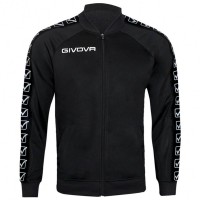 Givova Band Track Jacket BA06-0010: Цвет: Brand: Givova Material: 100% polyester Brand logo sewn on the right chest and as a logo stripe along the sleeves elastic, ribbed stand-up collar full zip two open side pockets long raglan sleeves elastic, ribbed cuffs and hem elastic material regular fit pleasant wearing comfort NEW, with tags &amp; original packaging
https://www.sportspar.com/givova-band-track-jacket-ba06-0010