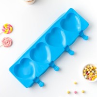 Форма силиконовая для мороженого «Сердца», 37?15?2,5 см, 4 ячейки (9,2?8,4 см), цвет МИКС: Цвет: Побалуйте себя, приготовив домашнее мороженое на палочке! В этом занятии Вашим незаменимым помощником станут формочки для мороженого.<ul>Преимущества:Силиконовая форма для мороженого изготовлена из пищевого материала, имеет гибкие, мягкие стенки, благодаря чему десерты извлекаются очень легко.Помимо мороженого формочка подойдет для приготовления различных десертов: печенья, кексов, льда, бисквита, шоколада, пирожных, а также для приготовления мыла в домашних условиях.Форма подходит как для замораживания, так и для запекания. Температурный диапазон от –40 до 230 ?.</li>Приобретите набор для приготовления мороженого, и Вы сможете насладиться натуральным мороженым, фруктовым льдом, а также мороженым без сахара и ГМО.</ul></ul>
: Китай
