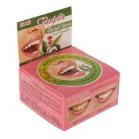 Травяная зубная паста Rasyan, Herbal Clove Toothpaste, с гвоздикой, 25 г: Цвет: <strong>Особенности продукта:</strong>Содержит растительные ингредиенты, возвращает зубам естественный цвет, удаляя зубной камень, налет, в том числе темный, вызванный чрезмерным употреблением кофе, курением, освежает полость рта, снижает повышенную чувствительность зубов. Входящие в состав кокосовое масло, обладает антибактериальными свойствами, препятствует развитию кариеса.Обладает ярко выраженными бактерицидными свойствамиПодавляет размножение болезнетворных бактерий в полости рта, предотвращает развитие кариеса, пародонтита, гингивита, появление неприятного запаха изо рта.Лечит кровоточивость десенПредотвращает образование зубного камняБез фтора и искусственных красителей, подсластителей, вкусовых добавокЭкономичная: одной баночки зубной пасты хватает на 3 месяца использованияМасло гвоздичного дерева. Успокаивает зубную боль. Оказывает противомикробное и противовоспалительное действие, быстро заживляет язвы и гнойнички в полости рта.Борнейская камфара (борнеол). Оказывает противомикробное и противовоспалительное действие, эффективна для профилактики кариеса, обладает ярким насыщенным хвойным ароматом.Коричный лавр. Болеутоляющее и асептическое средство.Содержит витамины А, С, РР (В3), фосфор, калий, кальций, магний, натрий, железо, цинк, медь, селен, марганец.<strong>Состав:Карбонат кальция, ментол, гвоздичное масло, камфара, лаурилсульфат натрия.<strong>Способ применения:</strong>Открыть пасту и удалить защитную пленкуСпециальной лопаткой, которая идет в комплекте, достать небольшое количество пасты и нанести на щетку.Для чистки зубов требуется совсем небольшое количество пастыНе допускайте попадания воды в баночкуПосле применения закрутить защитную крышку
Торговая марка: Raysan
Страна: Таиланд
