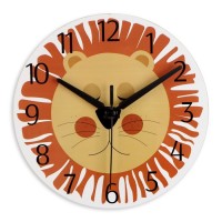Часы настенные "Лёва", дискретный ход, d-23.5 см, 1 АА: 