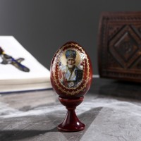 Сувенир Яйцо на подставке икона "Николай Чудотворец": 