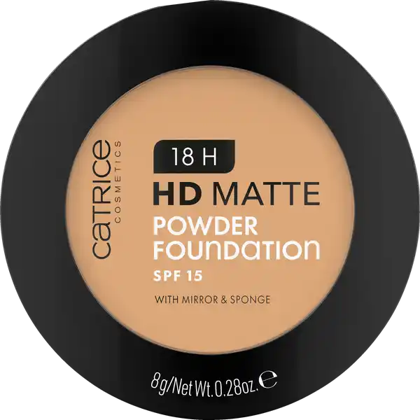 Catrice 18H HD Matte Powder Foundation 045N: Цвет: Produktbeschreibung und details Byebye Hautglanz Die H HD Matte Powder Foundation deckt wie eine flssige Foundation und mattiert den Teint gleichzeitig wie ein Puder Der mattierende Effekt hlt bis zu h lang zudem ist die Powder Foundation schweifest und frbt nicht ab Die einzigartige Textur besteht aus HightechPigmenten in einer leichten zartschmelzenden gepressten Puderform Sie fhlt sich schwerelos auf der Haut an ist nicht komedogen und verleiht ein optisch glattes Hautbild mit AirbrushFinish Weiterer Pluspunkt Mit einem LSF bietet das Produkt einen leichten UVSchutz Perfekt fr das Makeup am Morgen oder fr ein Touchup on the go sind der integrierte Spiegel und das Schwmmchen mit dem sich die PuderFoundation ganz einfach auftragen lsst Kontaktdaten cosnova GmbH Am Limespark  D Sulzbach am Taunus  Anwendung und Gebrauch Die Textur lsst sich mit dem MakeupSchwmmchen optimal auftragen und verblenden Am besten nach dem Auftragen die Textur einklopfen und gut einarbeiten  schon ist der Teint perfekt grundiert Damit das Makeup besonders gut und lange hlt kann vorher ein Primer aufgetragen werden Inhaltsstoffe INGREDIENTS MICA SYNTHETIC FLUORPHLOGOPITE TITANIUM DIOXIDE NANO ZEA MAYS CORN STARCH DIMETHICONE MAGNESIUM STEARATE CAPRYLICCAPRIC TRIGLYCERIDE STEARIC ACID LAUROYL LYSINE HYDROXYACETOPHENONE DIMETHICONOL MYRICA PUBESCENS FRUIT WAX CAPRYLYL GLYCOL HEXANEDIOL ALUMINUM HYDROXIDE CI  IRON OXIDES CI  IRON OXIDES CI  IRON OXIDES CI  TITANIUM DIOXIDE
https://www.rossmann.de/de/make-up-catrice-18h-hd-matte-powder-foundation-045n/p/4059729393821