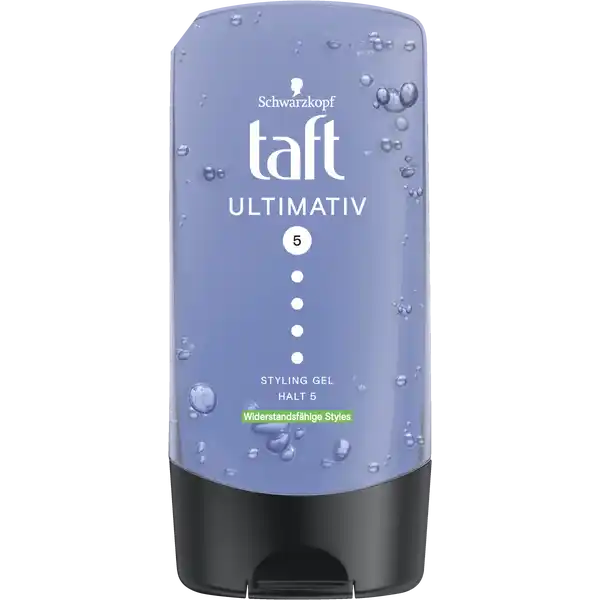 Schwarzkopf Taft Styling Gel Ultimativ Haltegrad 5 - sehr starker Halt: Цвет: Produktbeschreibung und details Das Taft Ultimativ Styling Gel strkt Ihr Haar vom Ansatz bis in die Spitzen Die innovative Formel bietet bis zu  Stunden Halt ohne zu verkleben Dieses Gel hilft Ihr Haar vor dem Austrocknen zu schtzen ohne es zu beschweren Es gibt Ihrem Styling auch bei Feuchtigkeit und Wind ultimativen Halt Taft Gele verwenden vegane Formeln und sind frei von tierischen Inhaltsstoffen gestrktes Haar vom Ansatz bis in die Spitzen Haltegrad  bis zu  h Halt hilft das Haar vor dem Austrocknen zu schtzen hilft die Frisur vor Feuchtigkeit ampamp Wind zu schtzen ohne zu verkleben ohne zu beschweren Kontaktdaten Schwarzkopf ampamp Henkel a division of Henkel AG ampamp Co KGaA D Dsseldorf     UrsprungslandHerkunftsort Slowenien Anwendung und Gebrauch In das trockene oder feuchte Haar einarbeiten Das Haar nach Wunsch stylen Einzelne Strhnen mit Fingerspitzen definieren Inhaltsstoffe Aqua Water EauVPVA CopolymerPVPTetrahydroxypropyl EthylenediamineBenzyl AlcoholCarbomerPEG Hydrogenated Castor OilGlycerinCaprylyl GlycolParfum FragrancePhenoxyethanolEthylhexylglycerinPanthenolLinaloolHexyl CinnamalAlphaIsomethyl IononeGeraniolCitronellolCI  Ext Violet
https://www.rossmann.de/de/pflege-und-duft-schwarzkopf-taft-styling-gel-ultimativ-haltegrad-5---sehr-starker-halt/p/4015100438833