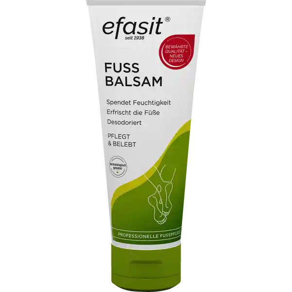 Efasit Fuss Balsam: Цвет: Produktbeschreibung und details Der efasit Fu Balsam pflegt und belebt auf natrliche Weise gesunde und schne Fe Der Balsam wird zur tglichen Pflege oder nach einem langen Tag angewandt spendet Feuchtigkeit erfrischt die Fe desodoriert pflegt ampamp belebt mit wertvollem Jojobal Beinwell und Kamillenextrakt vegan Qualittsprodukt aus Deutschland Kontaktdaten Kyberg Pharma VertriebsGmbH  Oberhachingen wwwefasitde UrsprungslandHerkunftsort Deutschland Anwendung und Gebrauch Regelmig auf Beine und Fe auftragen und sanft einmassieren Inhaltsstoffe Aqua Cetearyl Alcohol Isopropyl Palmitate Propylene Glycol Stearic Acid Palmitic Acid Camphor Chamomilla Recutita Flower Extract Menthol Symphytum Officinale Root Extract Rosmarinus Officinalis Leaf Oil Simmondsia Chinensis Seed Oil Sodium Cetearyl Sulfate Ethylhexylglycerin Lactic Acid Sodium Chloride Sodium Sulfate Tetrasodium Glutamate Diacetate Benzoic Acid Dehydroacetic Acid Phenoxyethanol Potassium Sorbate Sodium Benzoate Farnesol Limonene Linalool CI  CI  CI  Warnhinweise und wichtige Hinweise Warnhinweise Nicht bei Suglingen und Kleinkindern anwenden
https://www.rossmann.de/de/pflege-und-duft-efasit-fuss-balsam/p/4006647060113