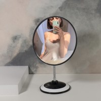 Зеркало на гибкой ножке «Круг», d зеркальной поверхности 16,5 см, цвет МИКС: 