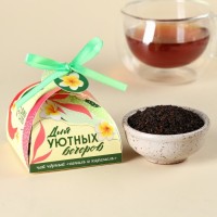 Чай чёрный «Для уютных вечеров», вкус: ваниль и карамель, 20 г.: Цвет: Минимальная партия
1