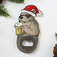 Открывашка для пива «Медведь», 7.2х13.8 см: 