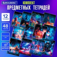 Тетради предметные, КОМПЛЕКТ 12 ПРЕДМЕТОВ, "DREAM WORLD", 48 л., глянцевый УФ-лак, BRAUBERG, 404842: Цвет: Предметные тетради BRAUBERG из серии "DREAM WORLD" со справочным материалом предназначены для учащихся средних и старших классов.
: BRAUBERG
: Россия
2