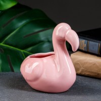 Горшок "Фламинго" розовый, 13х12см: 