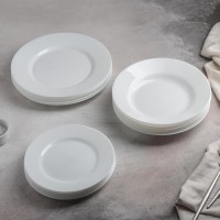 Сервиз столовый стеклокерамический Everyday, 18 предметов, цвет белый, серый: Цвет: Посуда Luminarc изготовлена из особо прочного стекла и отличается высоким качеством. Благодаря оригинальному дизайну предметы украсят кухню и гостиную, дополнят тематическую фотосессию, придутся по душе гостям ресторанов и кафе.</p><b>Особенности посуды:</b></p><ul><li>устойчивость поверхности к царапинам;</li><li>пригодность для посудомоечных машин;</li><li>возможность разогрева в СВЧ-печах.</li></ul>
: Luminarc
