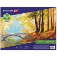 Холст на картоне BRAUBERG ART CLASSIC, 45х55 см, грунтованный, 100% хлопок, мелкое зерно, 191021: Цвет: Грунтованный холст на картоне BRAUBERG ART "CLASSIC" используется для работы масляными, темперными и акриловыми красками. Предназначен как для начинающих художников, учеников и студентов художественных школ, так и для профессионалов.
: BRAUBERG ART
: Китай
: Художникам
: Холсты, мольберты, этюдники, грунтованный картон
: Холсты
: Холсты на картоне
Прочная поверхность холста выдерживает множество слоев краски и воздействие разбавителей, хорошо переносит изменения влажности и температуры. Грунтованное мелкозернистое полотно из 100% хлопка плотностью 280 г/м2 наклеено на основу из прочного картона. Холст на картоне легче и меньше по сравнению с холстами на подрамнике, тем самым он очень удобен для транспортировки. Размер - 45х55 см.