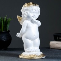 Фигура "Малышка ангел" белая 25х12х12см: 