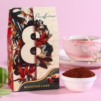 Кофе молотый «Расцветай»,вкус: амаретто, арабика с кофеином, 30 г.: Цвет: Минимальная партия
1
