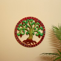 Панно настенное "Древо жизни" дерево, стекло 30 см: 