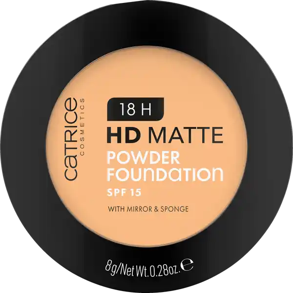 Catrice 18H HD Matte Powder Foundation 040W: Цвет: Produktbeschreibung und details Byebye Hautglanz Die H HD Matte Powder Foundation deckt wie eine flssige Foundation und mattiert den Teint gleichzeitig wie ein Puder Der mattierende Effekt hlt bis zu h lang zudem ist die Powder Foundation schweifest und frbt nicht ab Die einzigartige Textur besteht aus HightechPigmenten in einer leichten zartschmelzenden gepressten Puderform Sie fhlt sich schwerelos auf der Haut an ist nicht komedogen und verleiht ein optisch glattes Hautbild mit AirbrushFinish Weiterer Pluspunkt Mit einem LSF bietet das Produkt einen leichten UVSchutz Perfekt fr das Makeup am Morgen oder fr ein Touchup on the go sind der integrierte Spiegel und das Schwmmchen mit dem sich die PuderFoundation ganz einfach auftragen lsst Kontaktdaten cosnova GmbH Am Limespark  D Sulzbach am Taunus  Anwendung und Gebrauch Die Textur lsst sich mit dem MakeupSchwmmchen optimal auftragen und verblenden Am besten nach dem Auftragen die Textur einklopfen und gut einarbeiten  schon ist der Teint perfekt grundiert Damit das Makeup besonders gut und lange hlt kann vorher ein Primer aufgetragen werden Inhaltsstoffe INGREDIENTS MICA SYNTHETIC FLUORPHLOGOPITE TITANIUM DIOXIDE NANO ZEA MAYS CORN STARCH DIMETHICONE MAGNESIUM STEARATE CAPRYLICCAPRIC TRIGLYCERIDE STEARIC ACID LAUROYL LYSINE HYDROXYACETOPHENONE DIMETHICONOL MYRICA PUBESCENS FRUIT WAX CAPRYLYL GLYCOL HEXANEDIOL ALUMINUM HYDROXIDE CI  IRON OXIDES CI  IRON OXIDES CI  IRON OXIDES CI  TITANIUM DIOXIDE
https://www.rossmann.de/de/make-up-catrice-18h-hd-matte-powder-foundation-040w/p/4059729393814