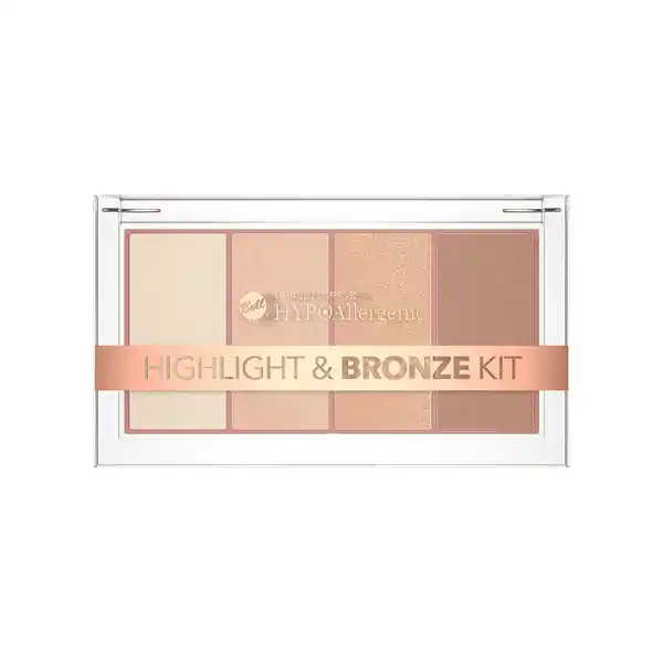 HYPOAllergenic Highlight&Bronze Kit: Цвет: Produktbeschreibung und details Das Highlight ampamp Bronze Kit von HYPOAllergenic beinhaltet drei HighlighterFarbtne die perfekt auf den Farbton des ModellierBronzers abgestimmt sind Das Kit ermglicht das Kreieren verschiedener Looks vom alltglichen bis hin zum intensiven Sommerlook einer von der Sonne gekssten Haut Die samtweiche Formel erleichert das Auftragen Verblenden und schmiegt sich perfekt der Haut an ohne zu brckeln Sorgt fr einen strahlenden gesunden und natrlich aussehenden Teint Das Produkt wurde unter der Aufsicht von Dermatologen getestet Eignet sich fr Personen mit sensibler und zu Allergien neigender Haut Anwendung und Gebrauch Mit dem Pinsel auf die gewnschten Gesichtspartien auftragen Gebrauch Aufbewahrung und Verwendung Aufbewahrungs und Verwendungsbedingungen Khl und trocken lagern Inhaltsstoffe SUNRISE  SUNSET  GOLD Talc Aluminum Starch Octenylsuccinate CaprylicCapric Triglyceride Pentaerythrityl Tetraisostearate Polybutene Ethylhexylglycerin Tin Oxide Phenoxyethanol may contain  CI  CI  Iron Oxides CI  Titanium dioxide Mica Silica Synthetic Fluorphlogopite SUNTAN Talc Mica Magnesium Myristate CaprylicCapric Triglyceride Tin Oxide Ethylhexylglycerin Phenoxyethanol CI  CI  CI  Iron Oxides CI  Titanium dioxide
https://www.rossmann.de/de/make-up-hypoallergenic-highlightundbronze-kit/p/5902082527480