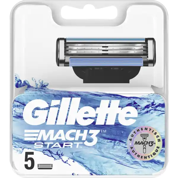 Gillette Mach3 Start Rasierklingen: Цвет: Produktbeschreibung und details Die Gillette Mach Rasierklingen verfgen ber  DuraComfort Klingen strker als Stahl die lnger scharf bleiben im Vergleich zu Sensor Es sind schrfere Klingen die ersten beiden Klingen im Vergleich zu Sensor die fr  angenehme Rasuren entwickelt wurden Die Mach Rasierklingen haben einen Feuchtigkeitsstreifen um Deine Haut vor Hautreizungen zu schtzen und mikrofeine HautschutzLamellen die Deine Haut spannen um das Haar auf die Rasur vorbereiten Alle Mach Klingen knnen mit allen Mach Griffen verwendet werden  DuraComfort Klingen Microfin Skin Guard Kontaktdaten Procter ampamp Gamble GmbH Sulzbacher Str   Schwalbach wwwgillettede Inhaltsstoffe PEGM PEGM PEG Silica Pentaerythrityl TetraDiTButyl Hydroxyhydrocinnamate Tocopheryl Acetate TrisDiTButylPhosphite BHT Glycol
https://www.rossmann.de/de/pflege-und-duft-gillette-mach3-start-rasierklingen/p/7702018460250