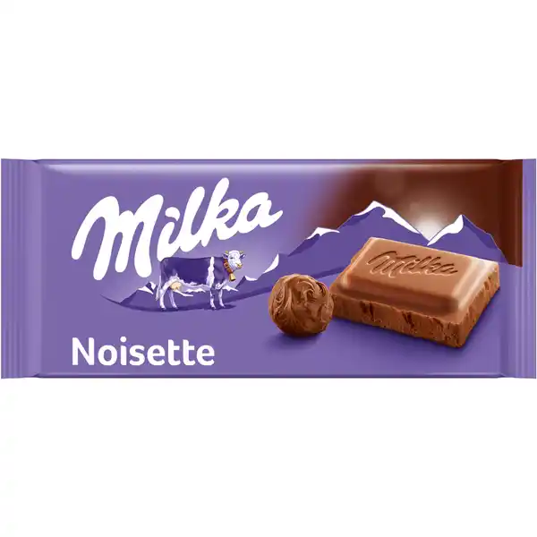 Milka Noisette: Цвет: Produktbeschreibung und details  Alpenmilch Schokolade mit Haselnussmasse Lebensmittelunternehmer Name Mondelez Deutschland GmbH Adresse D Bremen wwwmilkacom   UrsprungslandHerkunftsort Deutschland Rechtlich vorgeschriebene Produktbezeichnung Alpenmilch Schokolade mit Haselnussmasse Zutaten Zucker Kakaobutter HASELNSSE  MAGERMILCHPULVER  Kakaomasse Smolkenpulver  MILCH  BUTTERREINFETT  Emulgator  SOJALECITHIN  Aroma Kakao  mindestens in der Alpenmilch Schokolade Kann ANDERE NSSE und WEIZEN enthalten Nhrwerte Durchschnittliche Nhrwertangaben pro  g pro  Portion GDA  g   Stckchen Energie  kj   kcal  kj   kcal   Fett  g  g   davon  gesttigte Fettsuren  g  g   Kohlenhydrate  g  g   davon  Zucker  g  g   Ballaststoffe  g  g Eiwei  g  g   Salz  g  g   Gebrauch Aufbewahrung und Verwendung Aufbewahrungs und Verwendungsbedingungen Trocken lagern und vor Wrme schtzen
https://www.rossmann.de/de/lebensmittel-milka-noisette/p/4025700001030