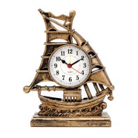 Часы - будильник настольные "Клипер", дискретный ход, циферблат d-7.5 см, 17 х 21.5 см: 