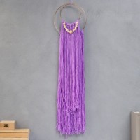 Панно настенное текстиль "Бохо" фиолетовый: 