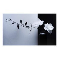 Картина на холсте "Белый цветок" 60*100 см: 