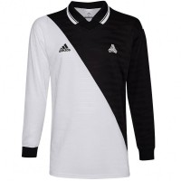 adidas Tango Advanced Men Long-sleeved Jersey DP2705: Цвет: Brand: adidas Material: 100% polyester (recycled) Collar: 100% polyester Brand logo printed on the right chest TANGO logo printed on the left chest climalite - light, breathable material wicks moisture to the outside Turn-down collar with elastic insert Long-sleeved elastic, ribbed cuffs slightly elongated back contrasting design regular fit elastic material comfortable to wear NEW, with label &amp; original packaging
https://www.sportspar.com/adidas-tango-advanced-men-long-sleeved-jersey-dp2705
