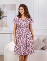 Халат: Цвет: Производитель: ТМ ВиоТекс
Пол: ЖЕНСКИЙ
Полотно: кулирная гладь
Состав: хлопок 100%
Возраст: взросл
Халат женский из трикотажного полотна «кулирка» с набивным рисунком, свободного покроя, расширенный книзу, короткими цельнокроеными рукавами, горловиной овальной формы, окантованной основным материалом, центральной бортовой застежкой на тесьму « молния». Полочки с рельефами и карманами в боковых швах. Изделие комплектуется поясом, завязывающимся на талии и продетым в две шлевки, вставленные в боковые швы.
Пол: Женщина
1196.25 руб. - 48 брусничный 1196.25 руб. - 50 брусничный