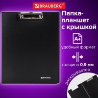 Папка-планшет BRAUBERG "Стандарт", А4 (310х230 мм), с прижимом и крышкой, пластик, черная, 0,9 мм, 221646: Цвет: Папка-планшет BRAUBERG "Стандарт" используется для работы со счетами, накладными и другими документами. Незаменима при работе на складе, в магазине, при участии в конференциях, выставках и других публичных выступлениях.
: BRAUBERG
: Россия
4