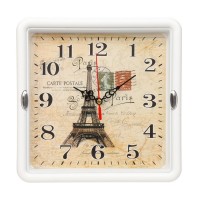 Часы настенные "Париж", 22 х 22 см, плавный ход: 