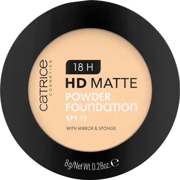 Catrice 18H HD Matte Powder Foundation 025C: Цвет: Produktbeschreibung und details Byebye Hautglanz Die H HD Matte Powder Foundation deckt wie eine flssige Foundation und mattiert den Teint gleichzeitig wie ein Puder Der mattierende Effekt hlt bis zu h lang zudem ist die Powder Foundation schweifest und frbt nicht ab Die einzigartige Textur besteht aus HightechPigmenten in einer leichten zartschmelzenden gepressten Puderform Sie fhlt sich schwerelos auf der Haut an ist nicht komedogen und verleiht ein optisch glattes Hautbild mit AirbrushFinish Weiterer Pluspunkt Mit einem LSF bietet das Produkt einen leichten UVSchutz Perfekt fr das Makeup am Morgen oder fr ein Touchup on the go sind der integrierte Spiegel und das Schwmmchen mit dem sich die PuderFoundation ganz einfach auftragen lsst Kontaktdaten cosnova GmbH Am Limespark  D Sulzbach am Taunus  Anwendung und Gebrauch Die Textur lsst sich mit dem MakeupSchwmmchen optimal auftragen und verblenden Am besten nach dem Auftragen die Textur einklopfen und gut einarbeiten  schon ist der Teint perfekt grundiert Damit das Makeup besonders gut und lange hlt kann vorher ein Primer aufgetragen werden Inhaltsstoffe INGREDIENTS MICA SYNTHETIC FLUORPHLOGOPITE TITANIUM DIOXIDE NANO ZEA MAYS CORN STARCH DIMETHICONE MAGNESIUM STEARATE CAPRYLICCAPRIC TRIGLYCERIDE STEARIC ACID LAUROYL LYSINE HYDROXYACETOPHENONE DIMETHICONOL MYRICA PUBESCENS FRUIT WAX CAPRYLYL GLYCOL HEXANEDIOL ALUMINUM HYDROXIDE CI  IRON OXIDES CI  IRON OXIDES CI  IRON OXIDES CI  TITANIUM DIOXIDE
https://www.rossmann.de/de/make-up-catrice-18h-hd-matte-powder-foundation-025c/p/4059729393791