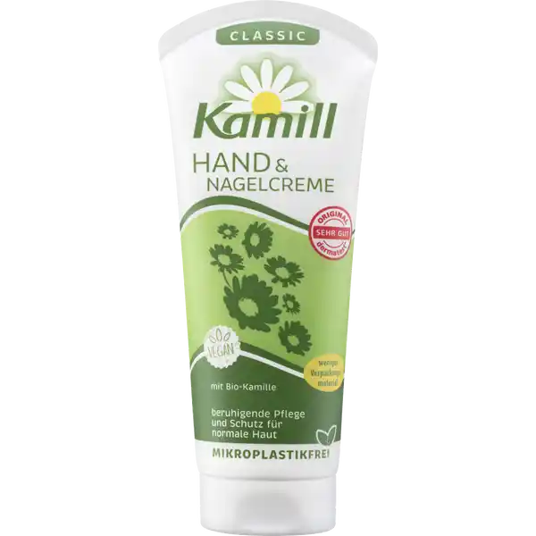 Kamill Hand & Nagelcreme classic: Цвет: Produktbeschreibung und details Die klassische Handpflege fr normale Haut bietet beruhigende Pflege Schutz Regeneration und Feuchtigkeit Sie enthlt BioKamille sowie Bisabolol ohne Mikroplastik Farbstoffe Parabene PEGEmulgatoren Mineralle Paraffine tierische Inhaltsstoffe Hautvertrglichkeit dermatologisch besttigt vegan Kontaktdaten Burnus GmbH Roesslerstr   Darmstadt wwwnatuerlichkamillde UrsprungslandHerkunftsort Deutschland Inhaltsstoffe Aqua Ethylhexyl Stearate Glycerin Glyceryl Stearate Se Hydrogenated CocoGlycerides Cetearyl Alcohol Chamomilla Recutita Flower Extract Bisabolol Glucose Myristyl Alcohol Stearic Acid Palmitic Acid Lactic Acid Xanthan Gum Propylene Glycol Butylene Glycol Dimethicone Parfum Sodium Hydroxide Phenoxyethanol Caprylyl Glycol Decylene Glycol Sodium Benzoate Potassium Sorbate Benzyl Alcohol Hexyl Cinnamal Linalool Benzyl Salicylate Limonene Citronellol AlphaIsomethyl Ionone Citral Coumarin Geraniol
https://www.rossmann.de/de/pflege-und-duft-kamill-hand-und-nagelcreme-classic/p/4000196031051