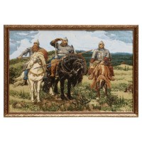 Гобеленовая картина "Три богатыря" 76х52 см(80х57см): 
