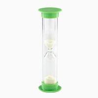 Песочные часы, на 1 минуту, флуоресцентные, 9 х 2.5 см, зеленые: 