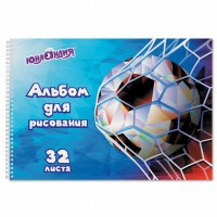 Альбом для рисования, А4, 32 листа, гребень, обложка картон, ЮНЛАНДИЯ, 195х285 мм, "Футбол" (1 вид), 105076: Цвет: Альбом для рисования предназначен для детей дошкольного и младшего школьного возраста. Яркая, красочная обложка воспитывает в ребенке чувство прекрасного, доброго. Альбом вдохновит юного художника на прекрасный рисунок.
: ЮНЛАНДИЯ
: Россия
: Школа
: Альбомы и папки
: Альбомы и папки для рисования
Содержит 32 листов плотностью 100 г/м2 формата А4 (195х285 мм). Красочная обложка выполнена из мелованного картона. Скрепление листов осуществляется с помощью евроспирали. Подходит для смешанных техник рисования: красками, карандашами и фломастерами.Данный товар сочетает в себе высокое качество по приемлемой цене.
