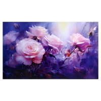 Картина на холсте "Нежные розы" 60*100 см: 