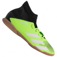 adidas Predator 20.3 Indoor Kids Indoor Football Boots EH3028: Цвет: https://www.sportspar.com/adidas-predator-20.3-indoor-kids-indoor-football-boots-eh3028
Brand: adidas Upper material: synthetic, textile Inner material: synthetic Sole: rubber (IN) Brand logo on the inside and sole classic adidas stripes on the outside "PREDATOR" lettering on the outside EVA technology - flexible, light sole with high cushioning properties Predator - strategically placed rubber elements for even more control and precision Demonscale - 3D print guarantees optimal grip when touching the ball sock-like construction for perfect fit reinforced, padded heel area flat, flexible sole construction non marking - abrasion-resistant outsole suitable for hall floors and indoor playing fields comfortable to wear NEW, in a box &amp; original packaging