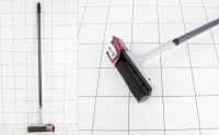 Щетка для мытья окон SVIP Quadra Line с сеткой и телескопической ручкой 150см 3069СБ серебряный /35ш: 