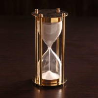 Песочные часы "Медеия" латунь, стекло (5 мин) 7,5х7,5х15 см: 