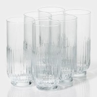 Набор высоких стаканов 6 шт "Токио" 395 мл, 6,5х15 см: 