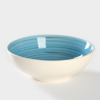 Миска керамическая Elrington «Аэрограф. Морской вечер», 1,69 л, d=23 см: Цвет: <h2>Керамическая посуда Elrington - это высококачественные изделия, которые отличаются своим стилем и эстетикой.</h2><h2>Преимущества керамической посуды:</h2><ul><li>Посуда долговечна и экологически безопасна.Посуду можно использовать в микроволновой печи, духовом шкафу и посудомоечной машине.Покрытие не трескается и не тускнеет со временем.Посуда выдерживает низкие и высокие температуры.Блюда в ней можно хранить в течение длительного времени.Пища, приготовленная в такой посуде, сохраняет все полезные свойства, очень вкусная и ароматная.</li></ul><h2>Эксплуатация:</h2><ul><li>Не следует посуду подвергать термическому шоку, к примеру, после готовки сразу помещать под холодную воду или на разогретую посуду класть замороженный продукт.Не использовать металлические губки.Мыть в теплой воде с добавлением моющего средства.После первой готовки не закрывать посуду крышкой, дать подышать материалу во избежание появления запаха от приготовленного блюда (помните, что глина – живой материал!).</li></ul><h2>Примечание:</h2><ul><li>незначительный скол краски;прерывание и наплыв рисунка;наличие полосы на рисунке;потёртости и наплыв золотой краски на внутренней стороне;небольшие потёртости и царапины на глазури;засорения под глазурью;плотные вздутия глазури на внутренней поверхности;натёк глазури;наличие мушек (чёрных точек);неровность внутреннего отверстия;отклеивание страз;потёртость упаковки в уголках.Данные недостатки не влияют на свойства изделия при использовании.</li></ul>

