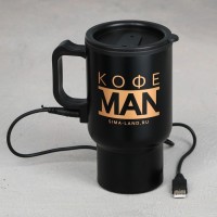 Термокружка с USB «Кофе man», 450 мл: Цвет: Термокружка с подогревом от USB — незаменимая вещь для тех, кто проводит свой день за компьютером или в дороге.Особенности:–Термокружка предназначена для поддержания температуры горячих напитков, без функции кипячения (максимальная температура нагрева 70-80 градусов).–Подключается при помощи провода к USB-разъёму компьютера, ноутбука или автомобиля (напряжение 12 В).–Зауженное прорезиненное дно диаметром 70 мм обеспечивает устойчивость ёмкости на любых поверхностях и соответствует размеру автомобильного подстаканника.–Крышка позволяет пить в дороге. В ней имеется небольшое отверстие, которое оснащено пластиковой задвижкой (отверстие для питья). Это исключает выплёскивание жидкости и позволяет использовать её во время пеших прогулок или поездке в автомобиле. При желании Вы можете снять крышку.
: MODE FORREST
: Китай
