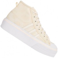 adidas Originals Nizza Platform Mid Women Sneakers GX8356: Цвет: https://www.sportspar.com/adidas-originals-nizza-platform-mid-women-sneakers-gx8356
Brand: adidas Upper: textile, synthetic Inner material: textile Sole: rubber Brand logo on the tongue and sole classic adidas stripes discreetly on the sides lace closure EVA technology - flexible, lightweight sole with high cushioning properties Mid-cut that leg ends at the ankle with 4 cm platform sole stabilized heel area wide, non-slip sole Vintage look upper a tab at the heel pleasant wearing comfort NEW, in box &amp; original packaging